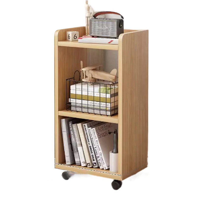 Modern Minimalist Movable Rectangular MDF Plastic Storage Cabinet 3-Tier For Study