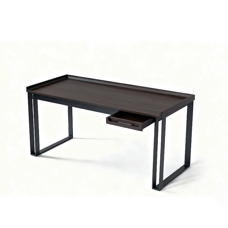 Contemporary Industrial Desk - Durable & Space-Saving Design Table Ideal For Home Office